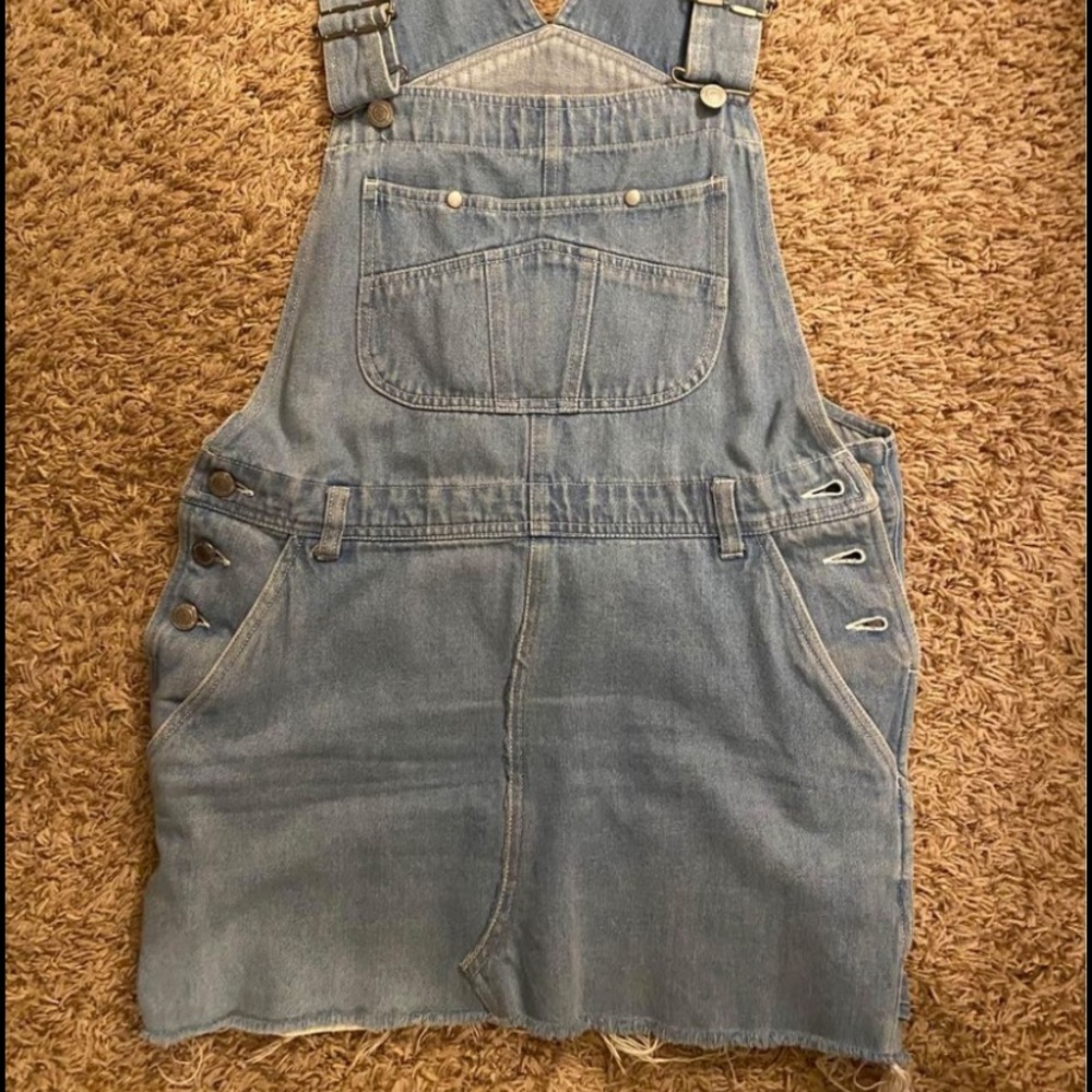 Overall mini dress